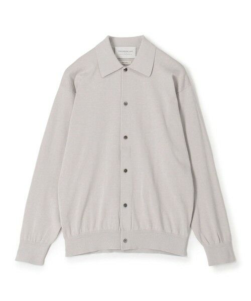 TOMORROWLAND / トゥモローランド カーディガン・ボレロ | TOMORROWLAND tricot ギザコットン ポロカラーカーディガン（15 ライトグレー）