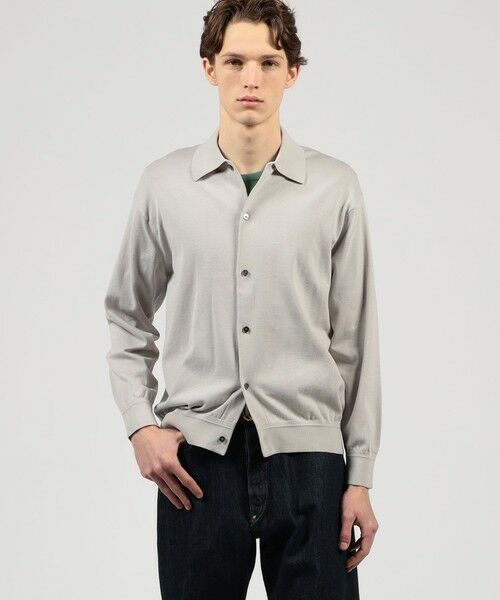 TOMORROWLAND / トゥモローランド カーディガン・ボレロ | TOMORROWLAND tricot ギザコットン ポロカラーカーディガン | 詳細1