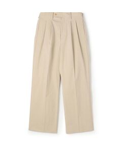 TOMORROWLAND / トゥモローランド スラックス・ドレスパンツ | コットンナイロンツイル 2タックワイドストレートパンツ