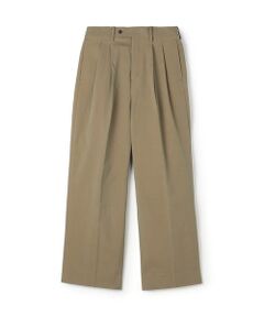 TOMORROWLAND / トゥモローランド スラックス・ドレスパンツ | コットンナイロンツイル 2タックワイドストレートパンツ