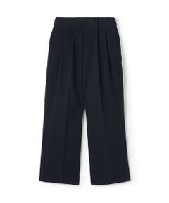 TOMORROWLAND / トゥモローランド スラックス・ドレスパンツ | コットンナイロンツイル 2タックワイドストレートパンツ