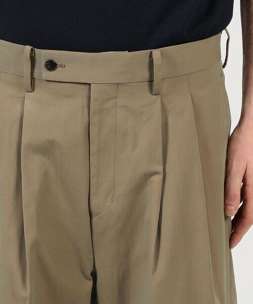 TOMORROWLAND / トゥモローランド スラックス・ドレスパンツ | コットンナイロンツイル 2タックワイドストレートパンツ | 詳細5