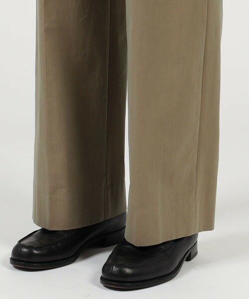 TOMORROWLAND / トゥモローランド スラックス・ドレスパンツ | コットンナイロンツイル 2タックワイドストレートパンツ | 詳細8