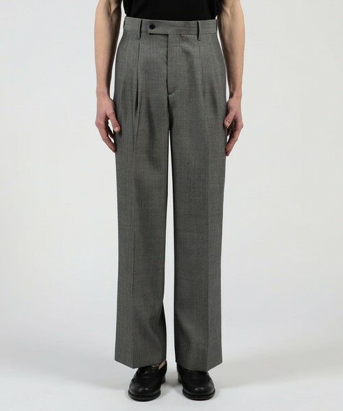 TOMORROWLAND / トゥモローランド スラックス・ドレスパンツ | ハルトウールツイル 2プリーツワイドパンツ | 詳細3