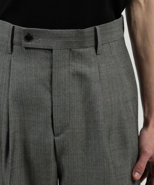 TOMORROWLAND / トゥモローランド スラックス・ドレスパンツ | ハルトウールツイル 2プリーツワイドパンツ | 詳細6