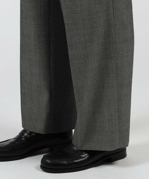 TOMORROWLAND / トゥモローランド スラックス・ドレスパンツ | ハルトウールツイル 2プリーツワイドパンツ | 詳細9