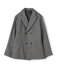 TOMORROWLAND / トゥモローランド テーラードジャケット | ハルトウールツイル ダブルブレステッド 4Bジャケット