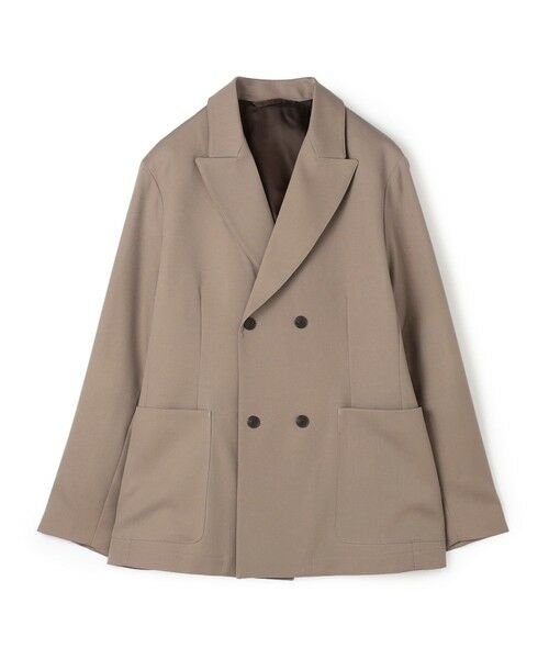 TOMORROWLAND / トゥモローランド テーラードジャケット | ハルトウールツイル ダブルブレステッド 4Bジャケット（45 キャメル）