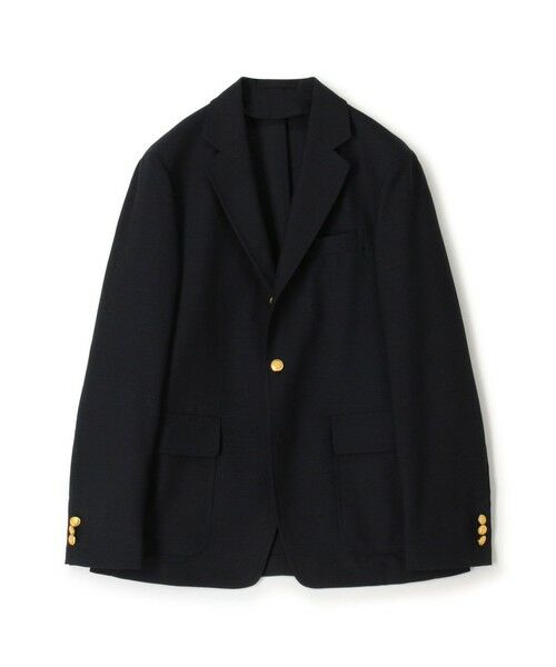 TOMORROWLAND / トゥモローランド テーラードジャケット | トロピカルウーステッド シングルブレステッド 3Bブレザー ALFRED BROWN（69 ネイビー）