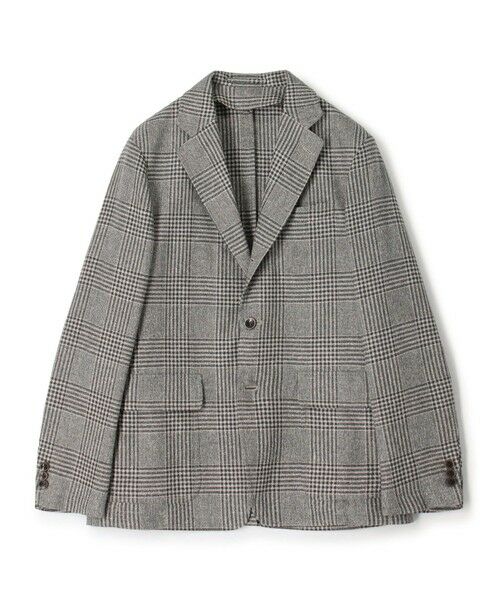 TOMORROWLAND / トゥモローランド テーラードジャケット | ウールリネンシルク シングルブレステッド 3Bジャケット MARLING＆EVANS（56 グリーン系）