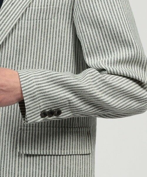 TOMORROWLAND / トゥモローランド テーラードジャケット | ウールリネンシルク シングルブレステッド 3Bジャケット MARLING＆EVANS | 詳細7