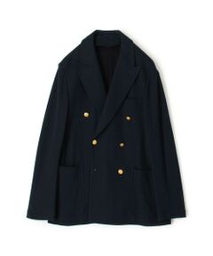 TOMORROWLAND / トゥモローランド テーラードジャケット | コットンビスコースダブルニット ダブルブレステッド6Bブレザー DONDY