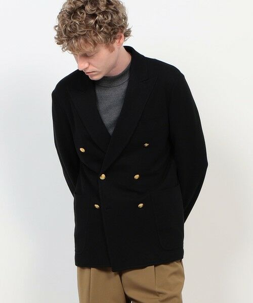TOMORROWLAND / トゥモローランド テーラードジャケット | コットンビスコースダブルニット ダブルブレステッド6Bブレザー DONDY | 詳細2