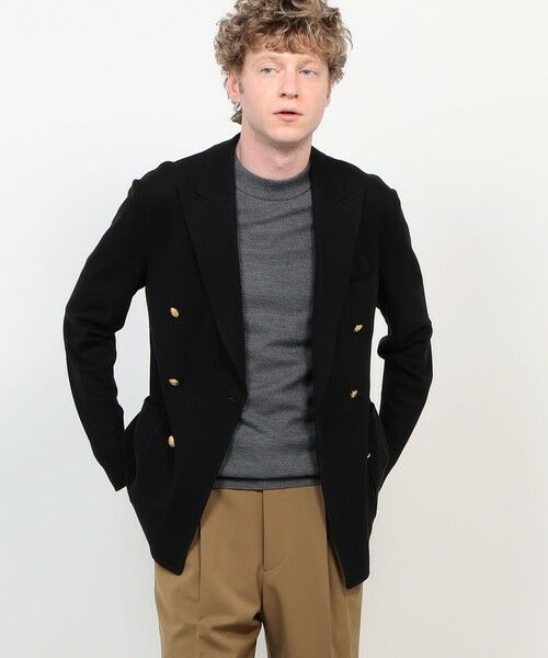 TOMORROWLAND / トゥモローランド テーラードジャケット | コットンビスコースダブルニット ダブルブレステッド6Bブレザー DONDY | 詳細3