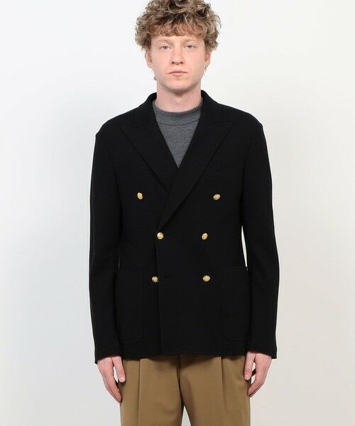 TOMORROWLAND / トゥモローランド テーラードジャケット | コットンビスコースダブルニット ダブルブレステッド6Bブレザー DONDY | 詳細4