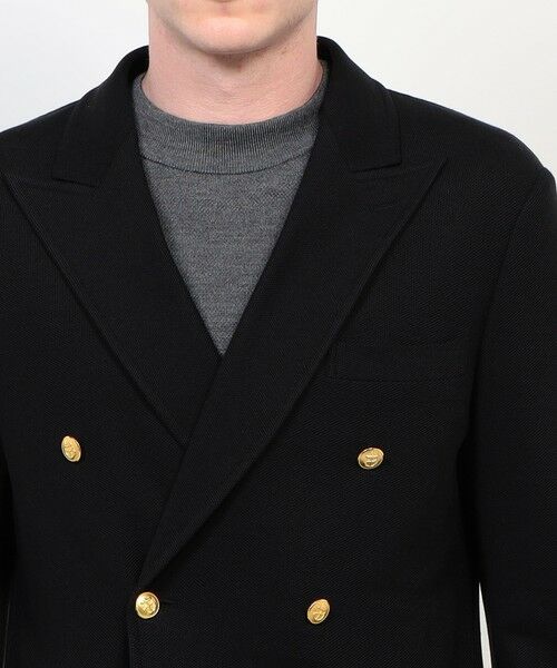 TOMORROWLAND / トゥモローランド テーラードジャケット | コットンビスコースダブルニット ダブルブレステッド6Bブレザー DONDY | 詳細8