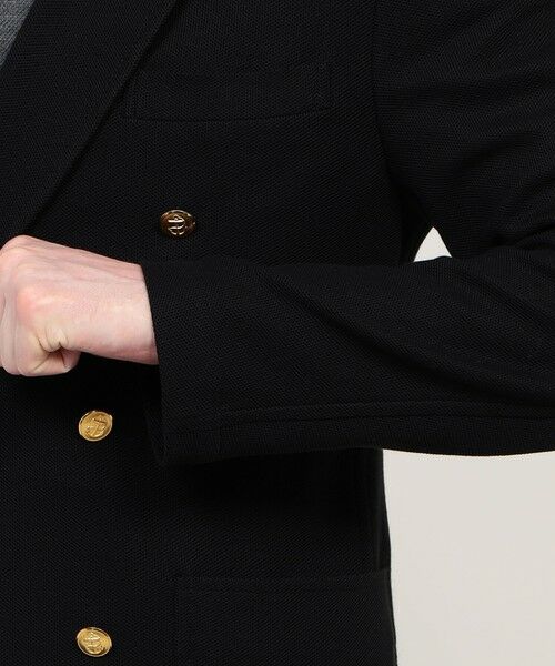 TOMORROWLAND / トゥモローランド テーラードジャケット | コットンビスコースダブルニット ダブルブレステッド6Bブレザー DONDY | 詳細9