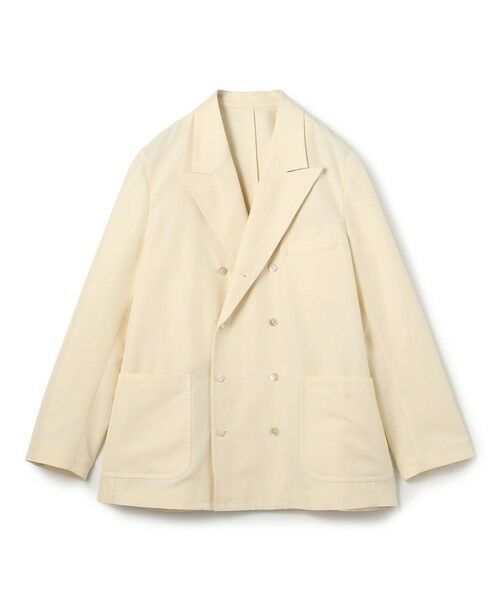 TOMORROWLAND / トゥモローランド テーラードジャケット | コットンシルクグログラン ダブルブレステッド8Bジャケット(41 ライトベージュ)