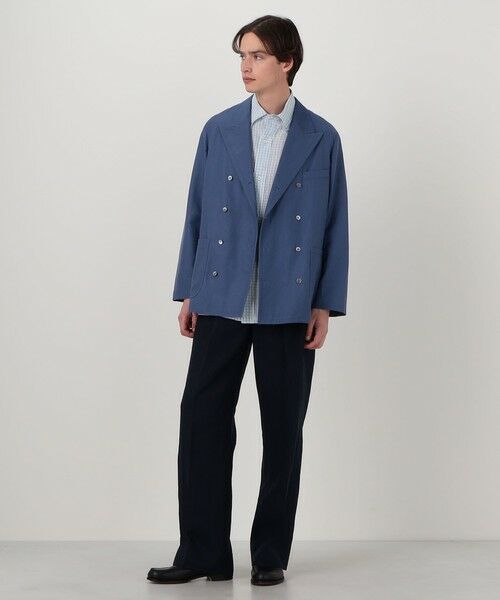 TOMORROWLAND / トゥモローランド テーラードジャケット | コットンシルクグログラン ダブルブレステッド8Bジャケット | 詳細1