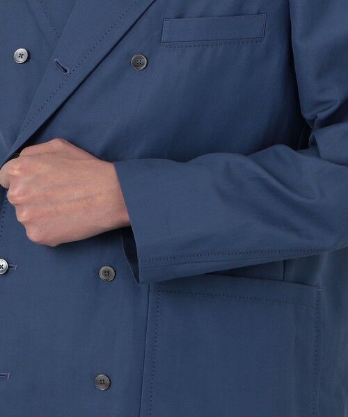 TOMORROWLAND / トゥモローランド テーラードジャケット | コットンシルクグログラン ダブルブレステッド8Bジャケット | 詳細10