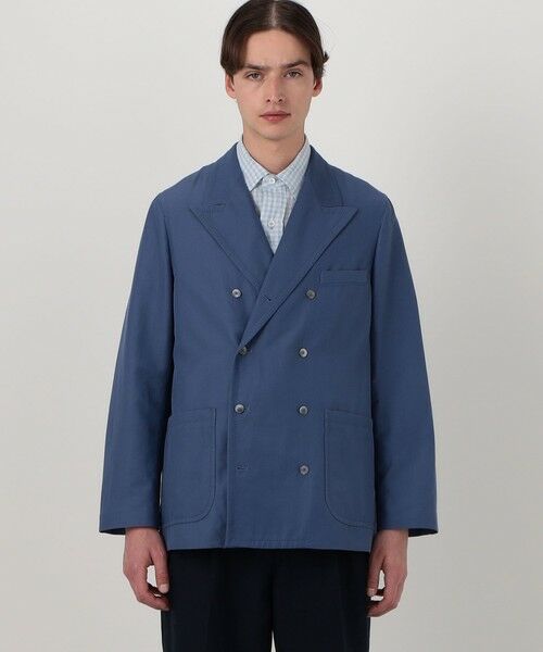 TOMORROWLAND / トゥモローランド テーラードジャケット | コットンシルクグログラン ダブルブレステッド8Bジャケット | 詳細3