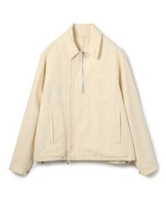 TOMORROWLAND / トゥモローランド ブルゾン | コットンシルクグログラン ライダースブルゾン