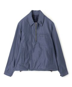 TOMORROWLAND / トゥモローランド ブルゾン | コットンシルクグログラン ライダースブルゾン