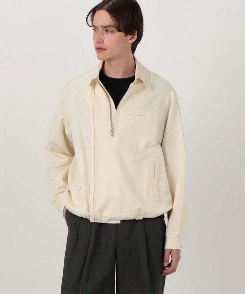 TOMORROWLAND / トゥモローランド ブルゾン | コットンシルクグログラン ライダースブルゾン | 詳細2