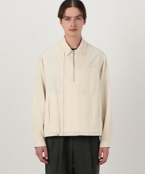 TOMORROWLAND / トゥモローランド ブルゾン | コットンシルクグログラン ライダースブルゾン | 詳細3