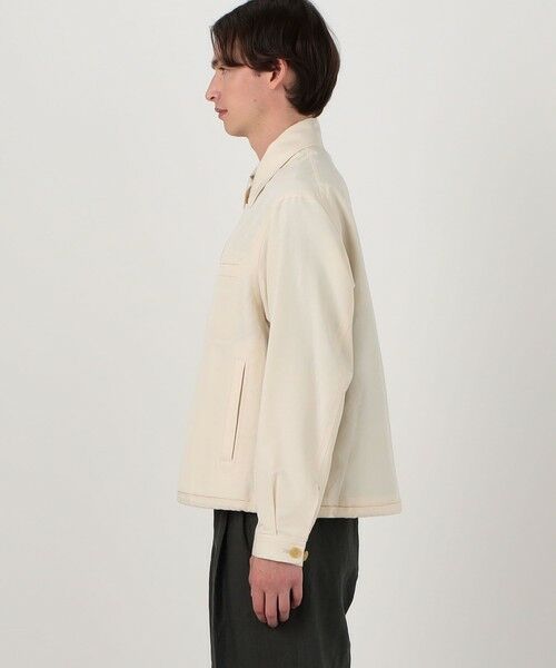 TOMORROWLAND / トゥモローランド ブルゾン | コットンシルクグログラン ライダースブルゾン | 詳細4