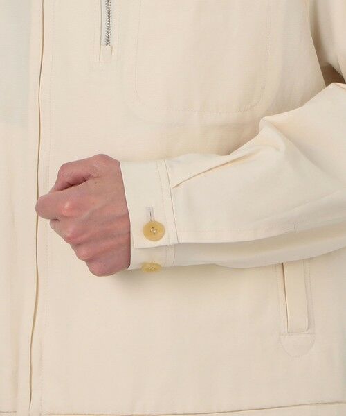 TOMORROWLAND / トゥモローランド ブルゾン | コットンシルクグログラン ライダースブルゾン | 詳細9