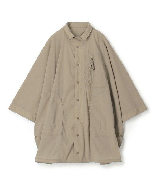 TOMORROWLAND / トゥモローランド ポンチョ | ナイロンポリウレタン ポンチョ（45 キャメル）