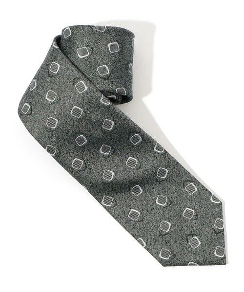 TOMORROWLAND / トゥモローランド ネクタイ | TOMORROWLAND シルクジャガード 小紋柄ネクタイ（56 グリーン系）