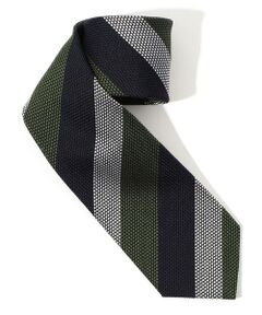 TOMORROWLAND / トゥモローランド ネクタイ | TOMORROWLAND シルクジャガード レジメンタルストライプネクタイ