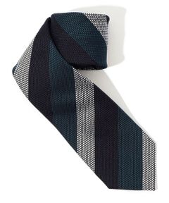 TOMORROWLAND / トゥモローランド ネクタイ | TOMORROWLAND シルクジャガード レジメンタルストライプネクタイ