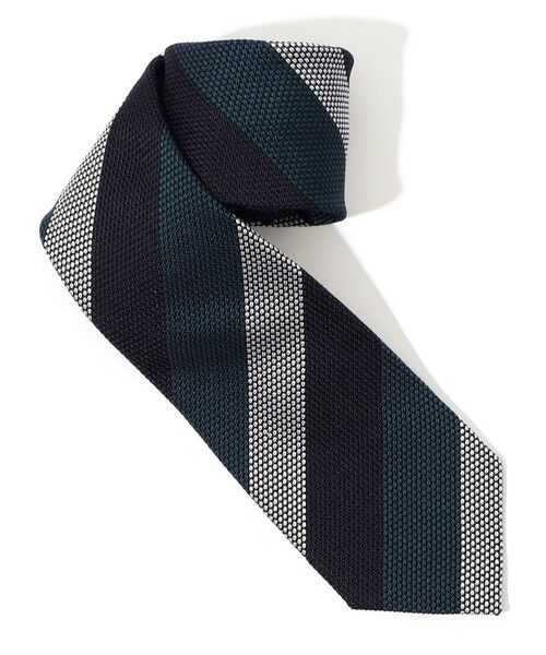 TOMORROWLAND / トゥモローランド ネクタイ | TOMORROWLAND シルクジャガード レジメンタルストライプネクタイ | 詳細1