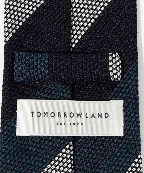 TOMORROWLAND / トゥモローランド ネクタイ | TOMORROWLAND シルクジャガード レジメンタルストライプネクタイ | 詳細3