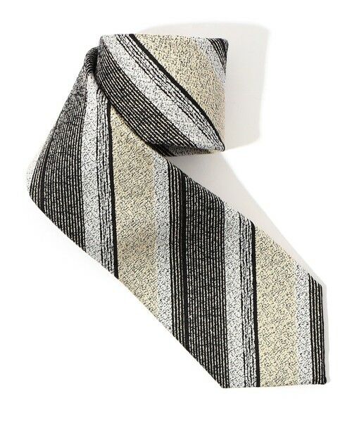 TOMORROWLAND / トゥモローランド ネクタイ | TOMORROWLAND シルクジャガード レジメンタルストライプネクタイ（18 グレー系）