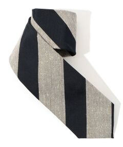 TOMORROWLAND / トゥモローランド ネクタイ | TOMORROWLAND シルクコットン レジメンタルストライプネクタイ