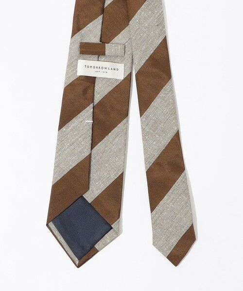 TOMORROWLAND / トゥモローランド ネクタイ | TOMORROWLAND シルクコットン レジメンタルストライプネクタイ | 詳細2