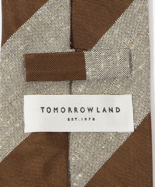 TOMORROWLAND / トゥモローランド ネクタイ | TOMORROWLAND シルクコットン レジメンタルストライプネクタイ | 詳細3