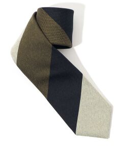 TOMORROWLAND / トゥモローランド ネクタイ | TOMORROWLAND シルク レジメンタルストライプネクタイ