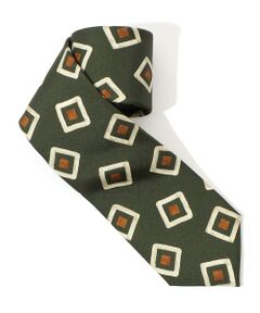 TOMORROWLAND / トゥモローランド ネクタイ | TOMORROWLAND シルクプリント 小紋柄ネクタイ