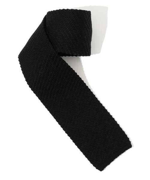 TOMORROWLAND / トゥモローランド ネクタイ | TRICOT-DIO コットン ニットタイ（19 ブラック）