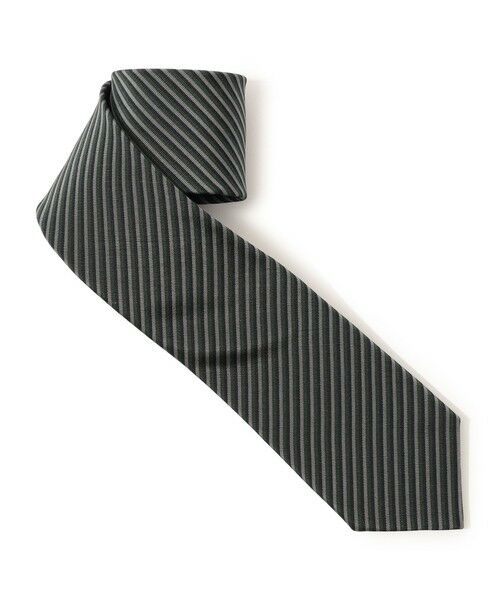 TOMORROWLAND / トゥモローランド ネクタイ | Atkinsons アイリッシュポプリン レジメンタルストライプネクタイ（54 グリーン系）