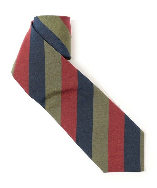 TOMORROWLAND / トゥモローランド ネクタイ | Atkinsons アイリッシュポプリン レジメンタルストライプネクタイ | 詳細1