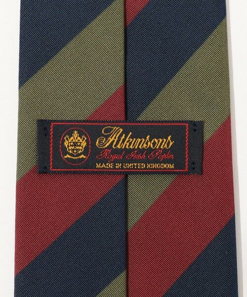 TOMORROWLAND / トゥモローランド ネクタイ | Atkinsons アイリッシュポプリン レジメンタルストライプネクタイ | 詳細3