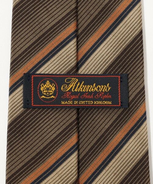 TOMORROWLAND / トゥモローランド ネクタイ | Atkinsons アイリッシュポプリン レジメンタルストライプネクタイ | 詳細3