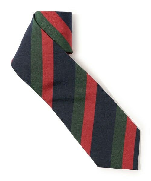 TOMORROWLAND / トゥモローランド ネクタイ | Atkinsons アイリッシュポプリン レジメンタルストライプネクタイ | 詳細1