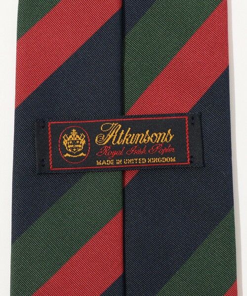 TOMORROWLAND / トゥモローランド ネクタイ | Atkinsons アイリッシュポプリン レジメンタルストライプネクタイ | 詳細3